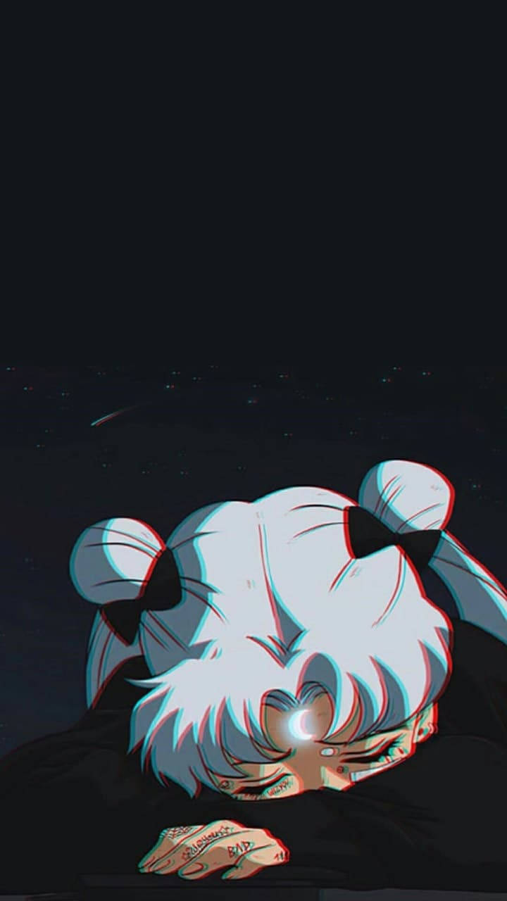 Λυπημένη Sailor Moon Anime Αισθητική Ταπετσαρία