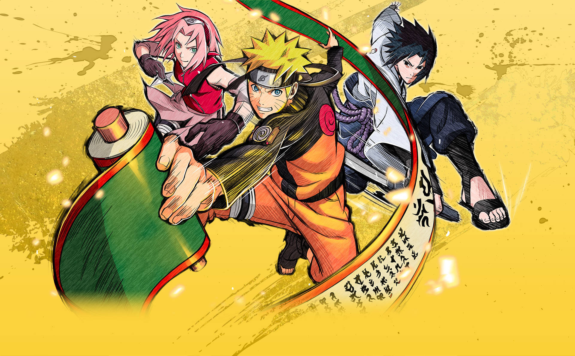 Τρίο Ομάδας Sakura, Naruto και Sasuke Ταπετσαρία