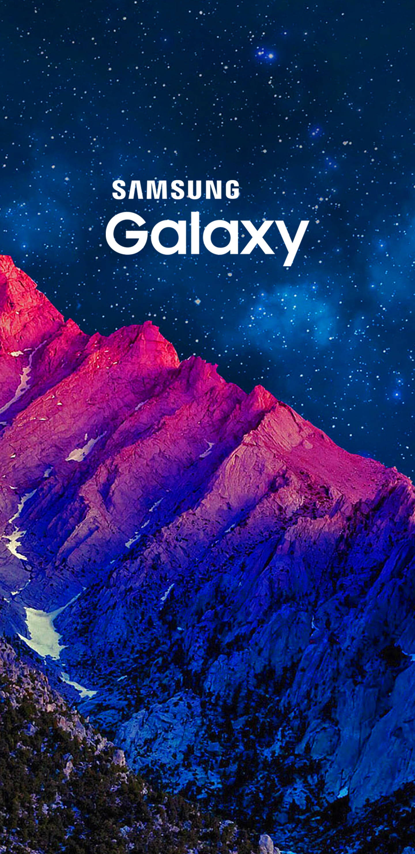 Samsung Galaxy J6 Φωτίζοντας τις Βουνοκορφές στο Λυκόφως Ταπετσαρία