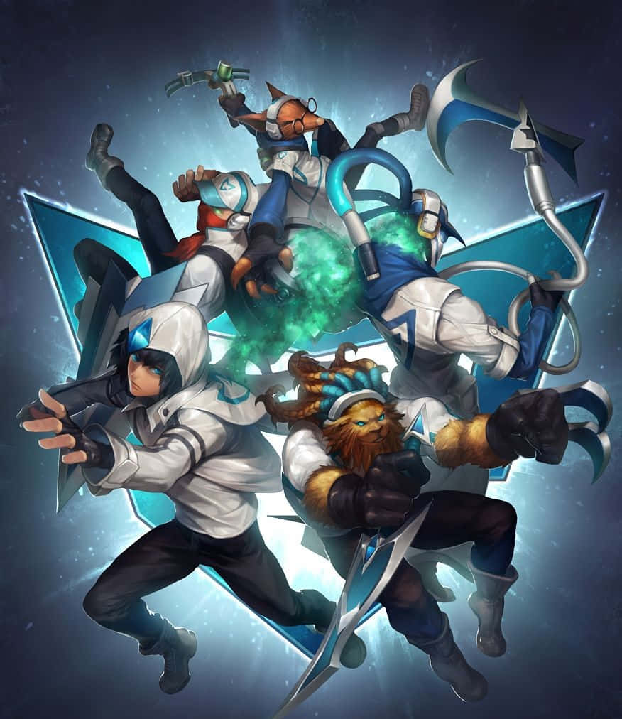 Samsung Galaxy White Pixel 3 XL League Of Legends Υπόβαθρο Ταπετσαρία