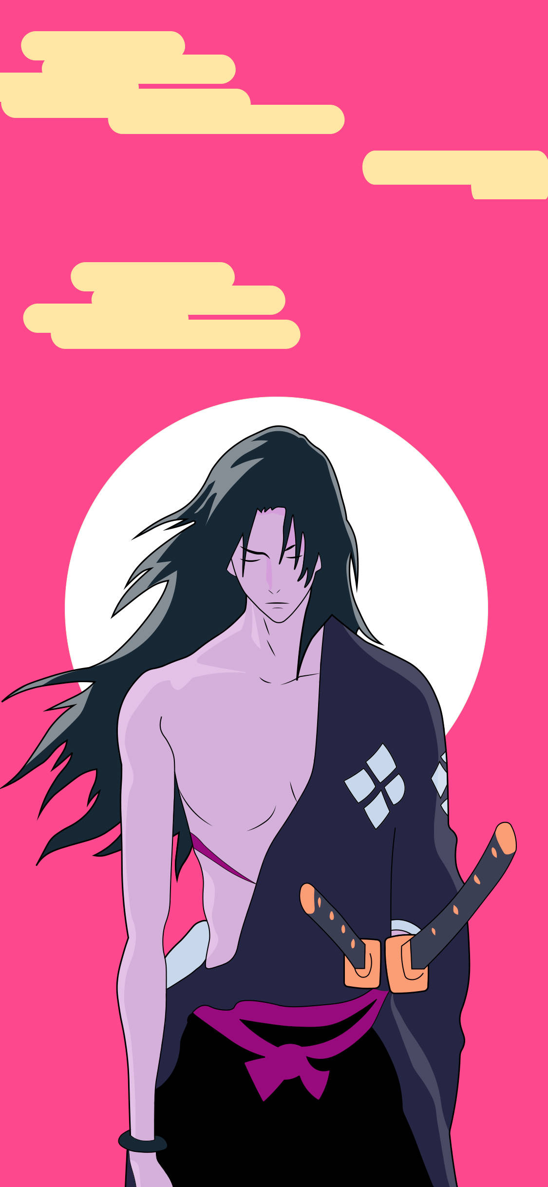 Samurai Champloo Jin Ροζ Ουρανός Ταπετσαρία