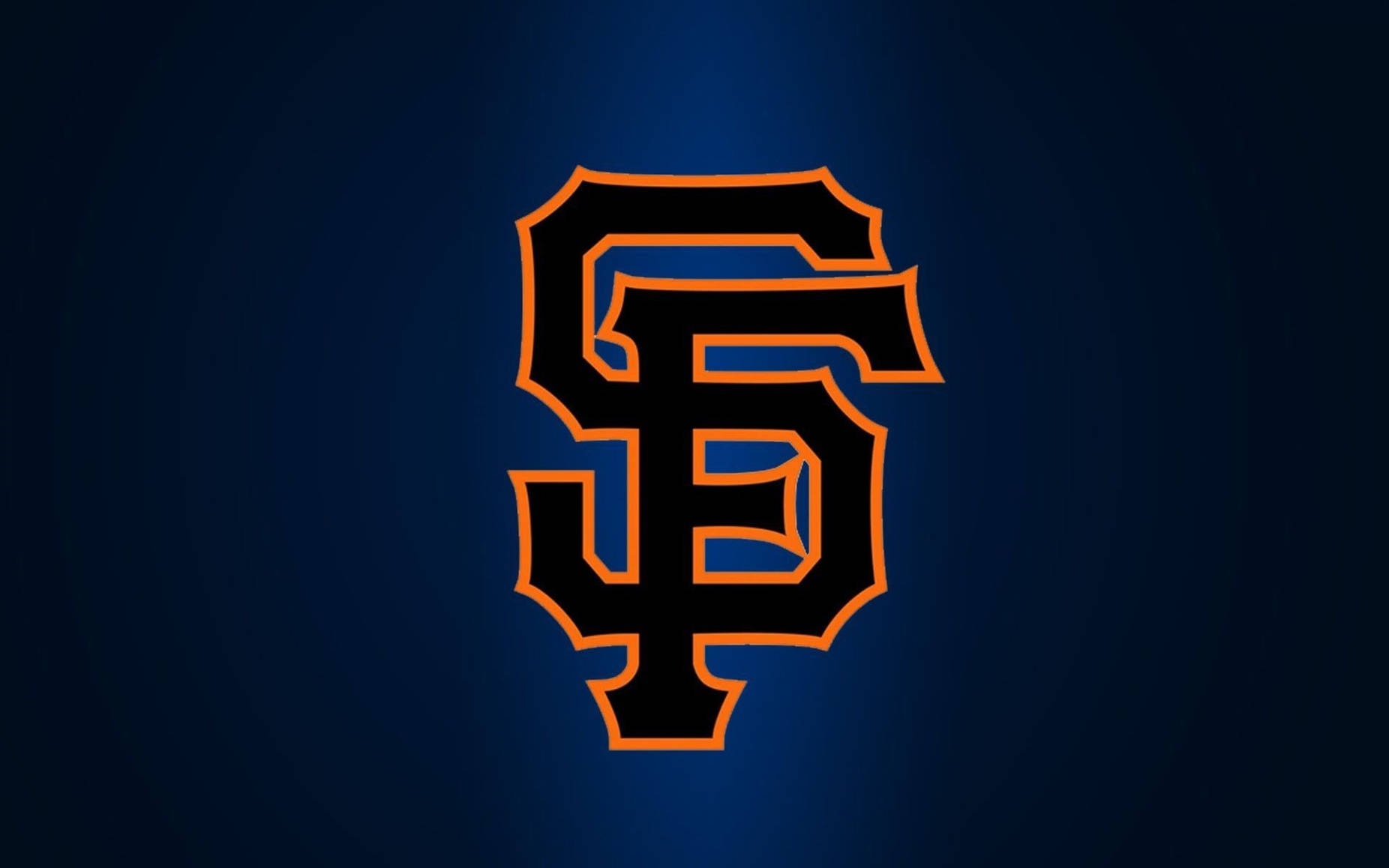 Μπλε Μαύρο Λογότυπο San Francisco Giants Ταπετσαρία