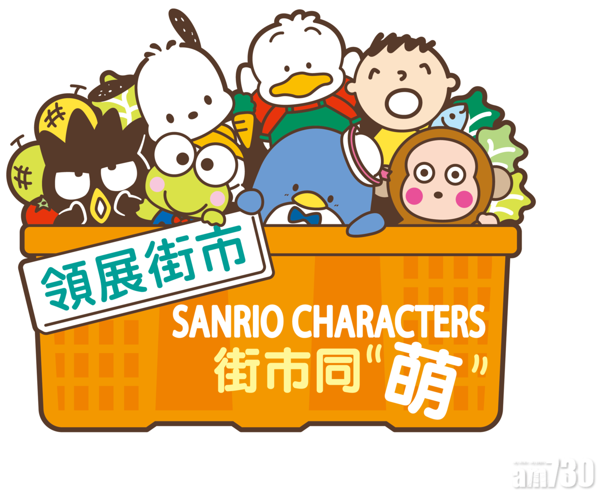 Εικονογράφηση Χαρακτήρων Sanrio σε Καλάθι Ταπετσαρία