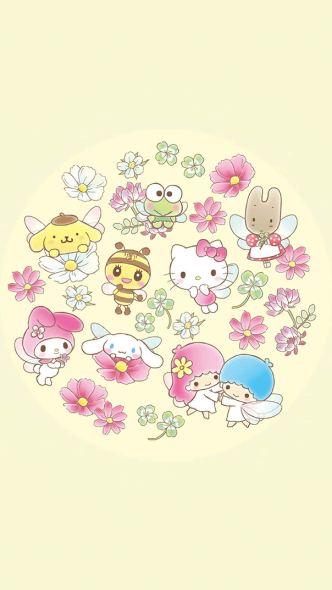 Sanrio PFP Λουλούδια Ταπετσαρία