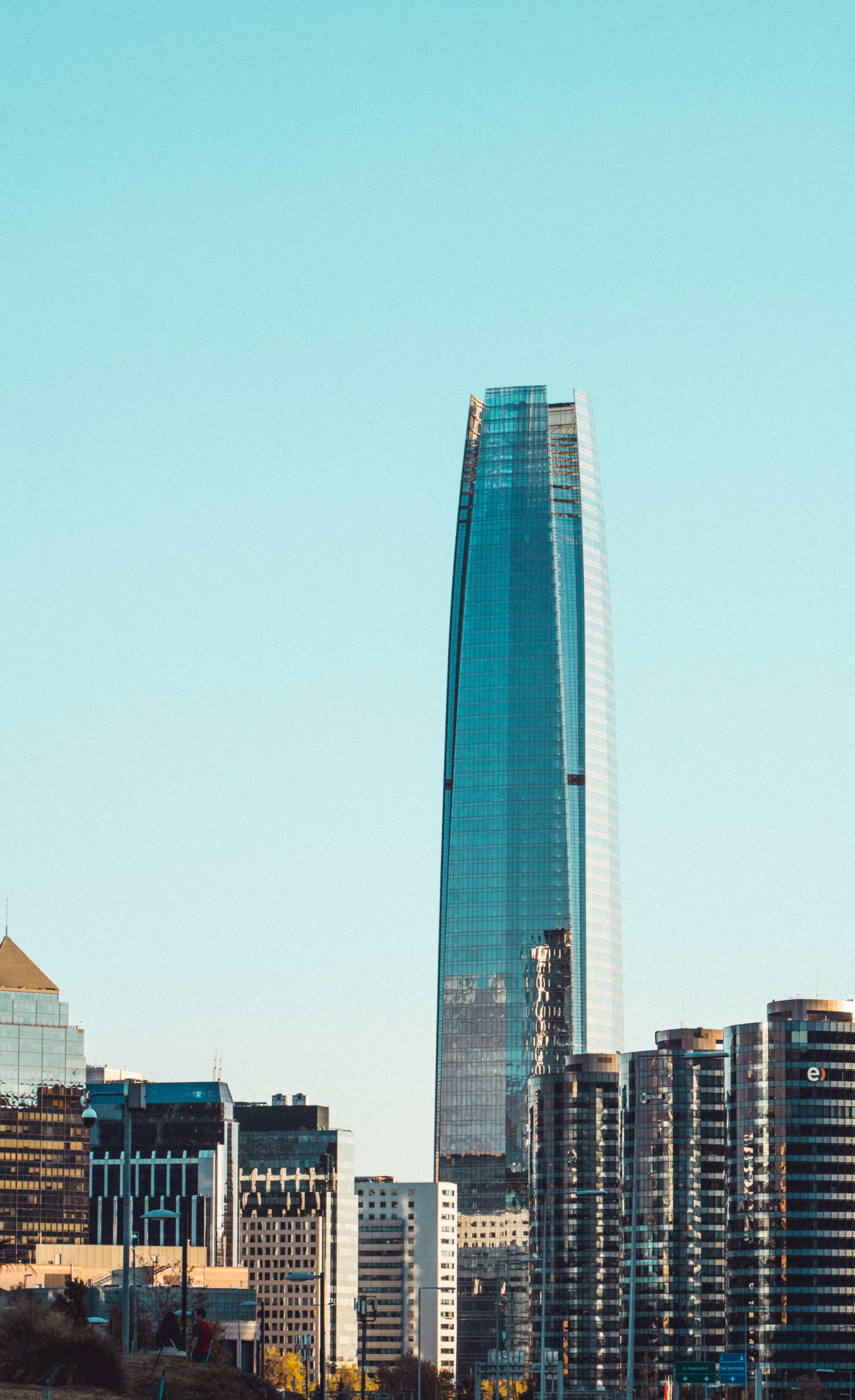 Santiago Χιλή Costanera Center Μπλε Ουρανός Ταπετσαρία