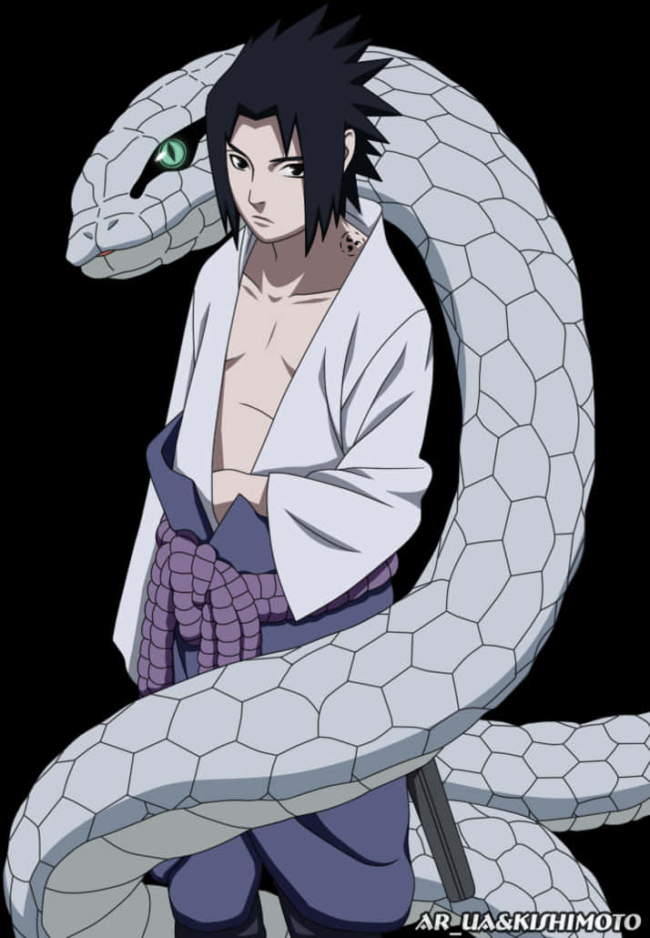Ο Sasuke με το Γιγάντιο Φίδι Ταπετσαρία