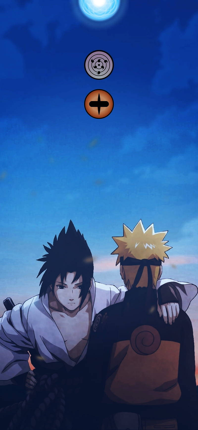 Sasuke και Naruto για κινητό Ταπετσαρία