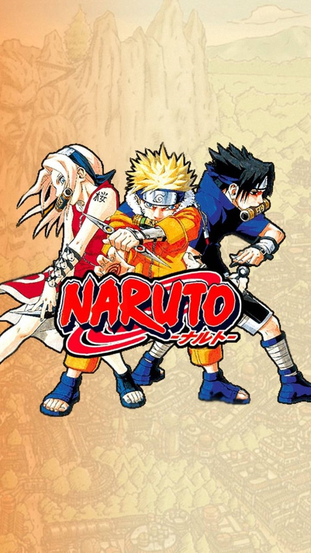 Sasuke Naruto iPhone Επίσημο Λογότυπο Ταπετσαρία