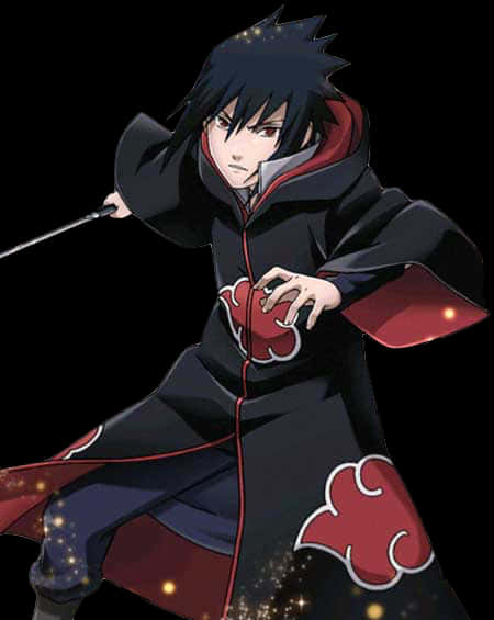 Sasuke Uchiha με τη στολή του Akatsuki Ταπετσαρία
