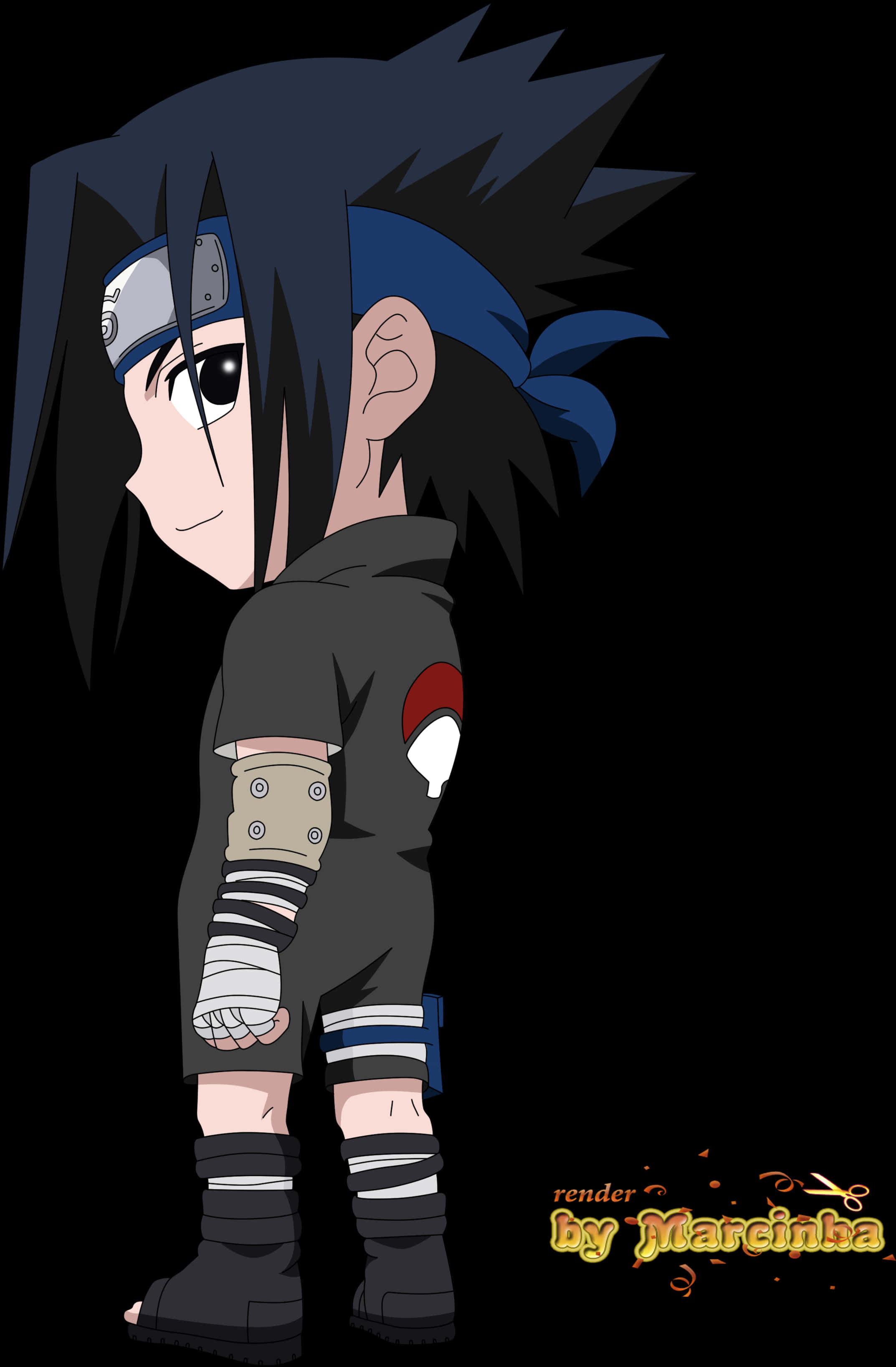 Νεαρός Sasuke Uchiha Χαρακτήρας Anime Ταπετσαρία