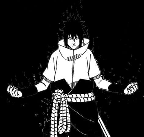 Ο Sasuke σε Διαλογισμό στο Σκοτάδι Ταπετσαρία