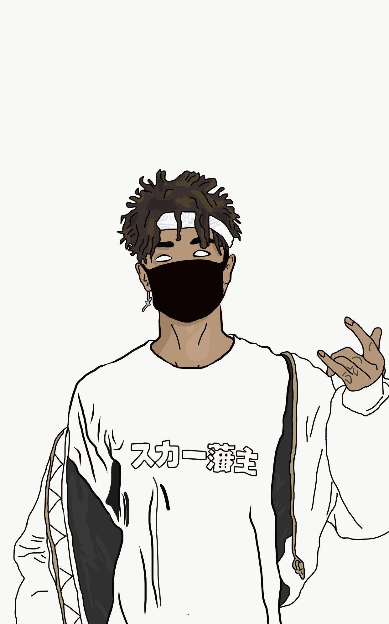 Scarlxrd Λευκή Αισθητική Ταπετσαρία