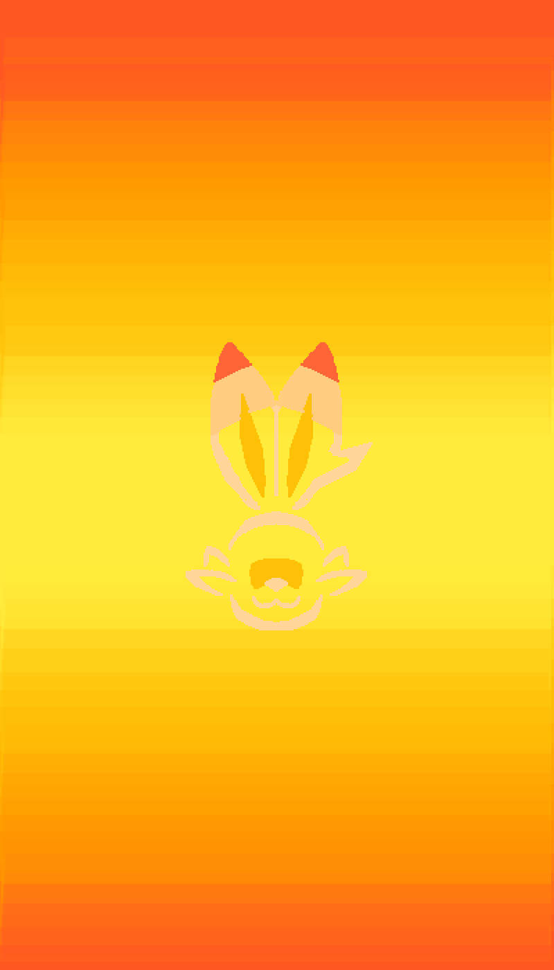 Περίγραμμα Scorbunny Ταπετσαρία