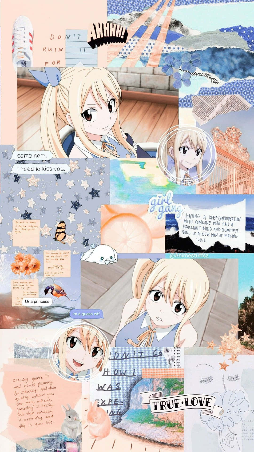 Αισθητικό Κολάζ Scrapbook Fairy Tail Ταπετσαρία