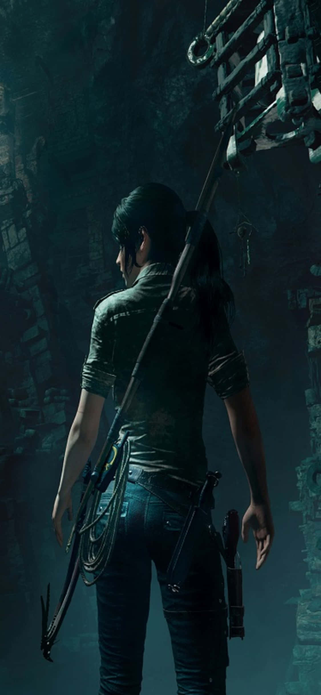 Εξερευνήστε τα Βάθη του Shadow of the Tomb Raider στο iPhone X Ταπετσαρία