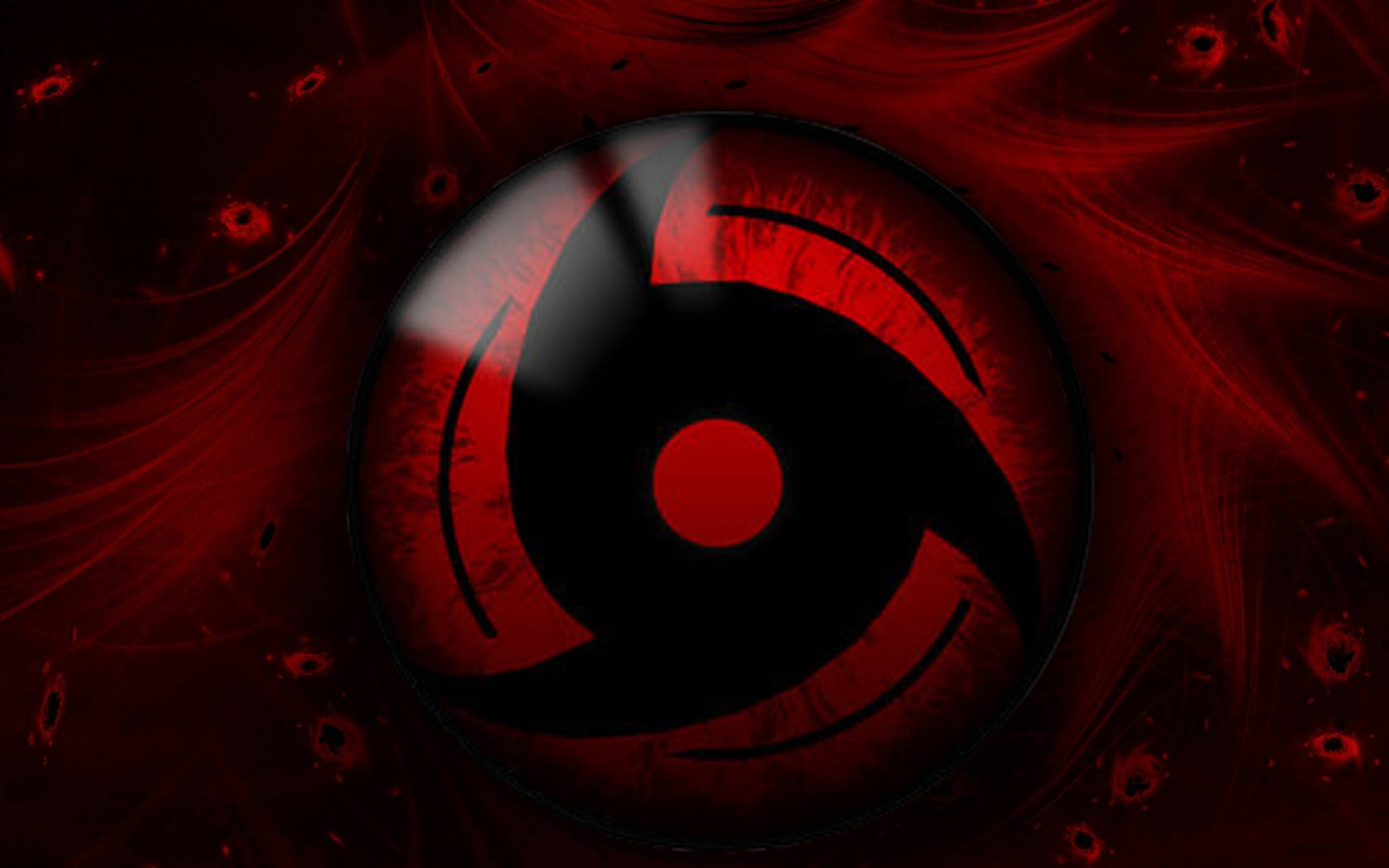 Sharingan Live Red Αισθητικά Κύματα και Σωματίδια Ταπετσαρία