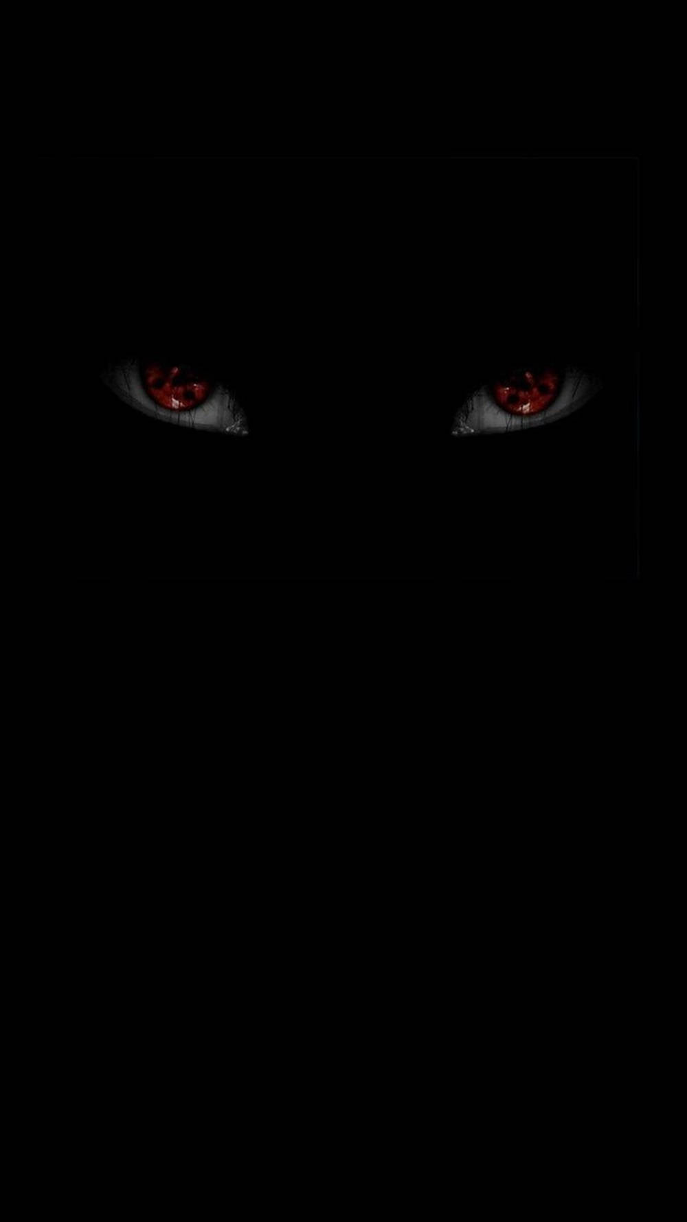 Ανατριχιαστικά Μάτια Sharingan Naruto Μαύρο Ταπετσαρία
