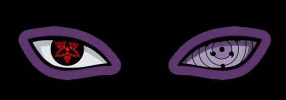 Μάτια Sharingan και Rinnegan Ταπετσαρία