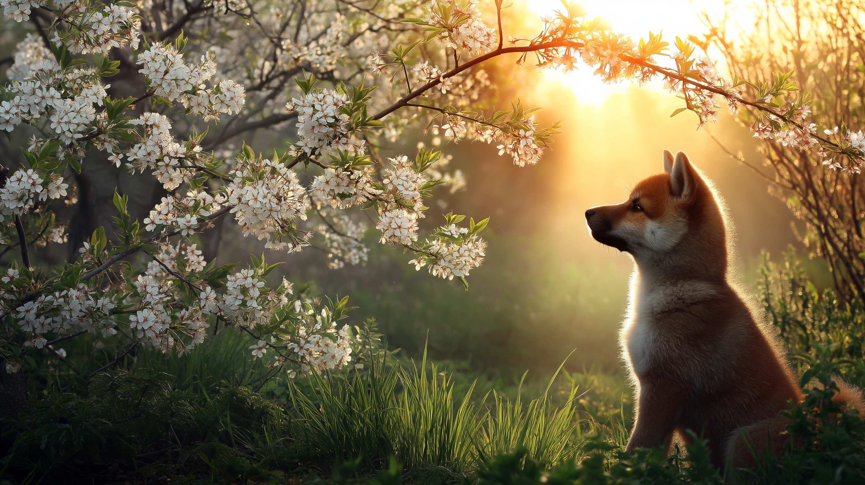 Αξιολάτρευτο Κουτάβι Shiba Inu Ταπετσαρία