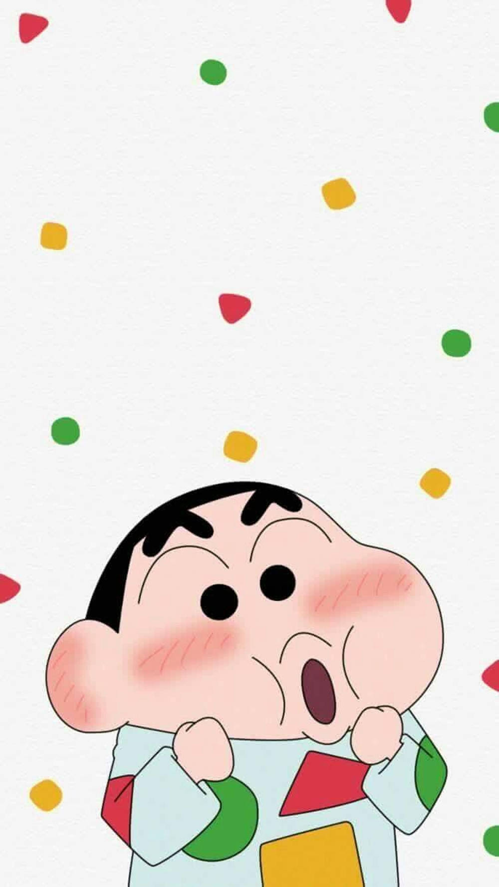 Ντροπαλό Shin Chan iPhone Ταπετσαρία