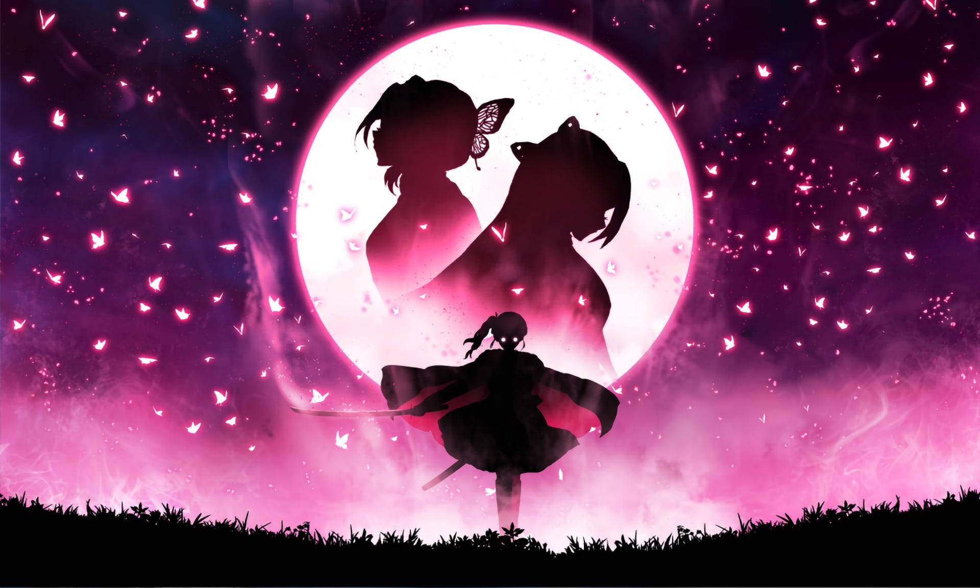 Shinobu Kocho και Kanae Kocho PFP από το Demon Slayer Ταπετσαρία