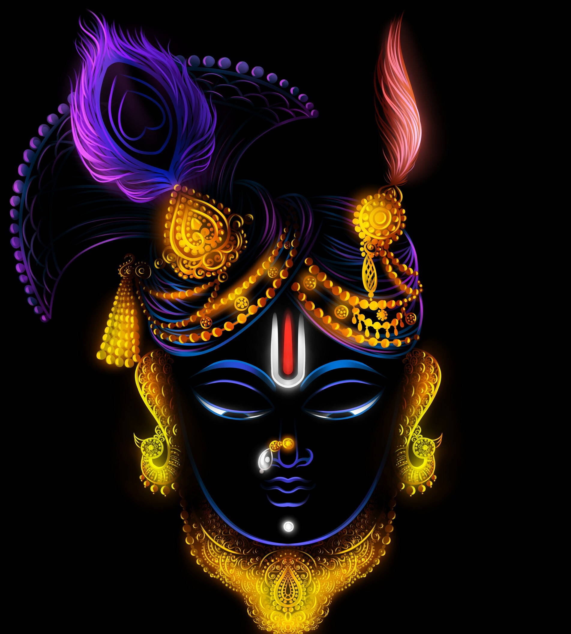 Shrinathji Σε Νέον Τέχνη Ταπετσαρία
