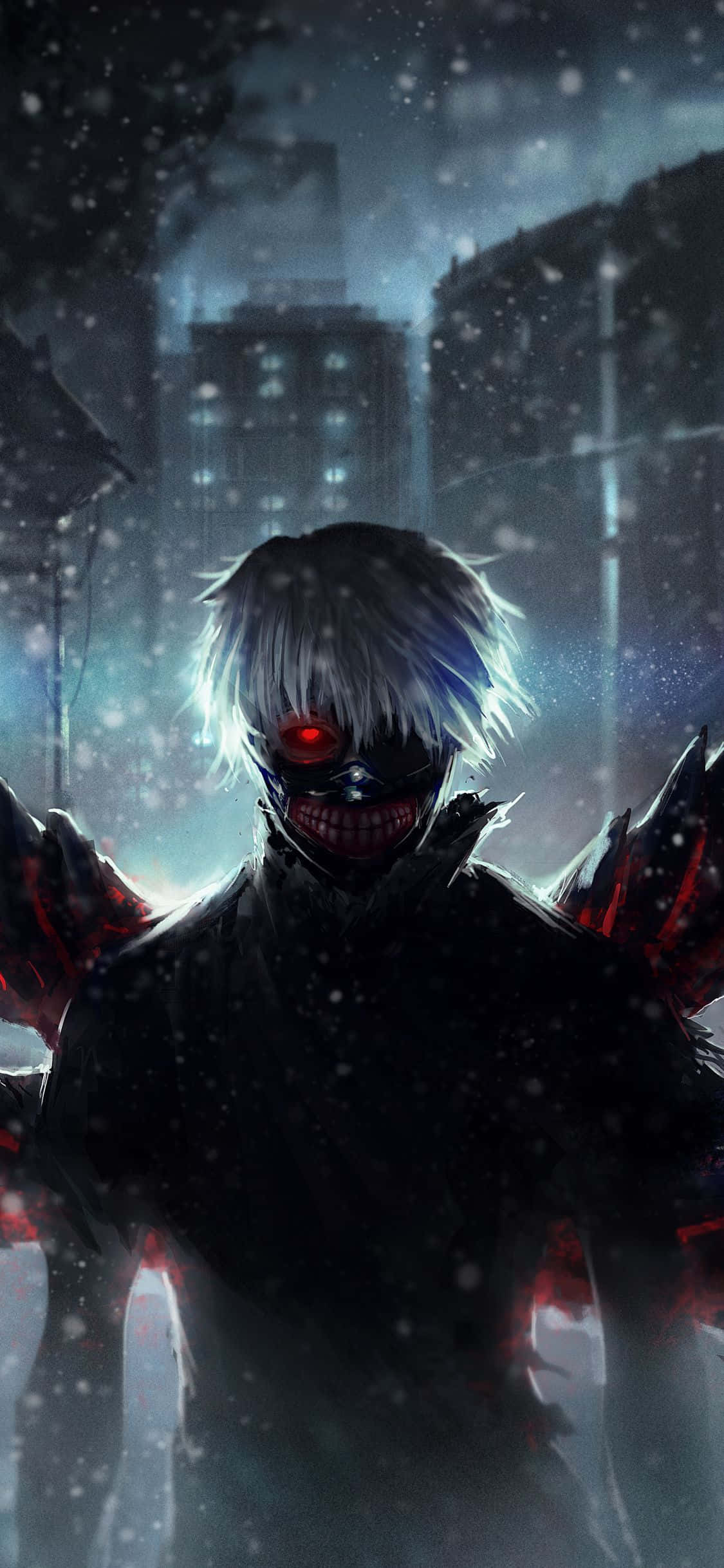 Άρρωστο Anime Tokyo Ghoul Kaneki Ken Λαμπερό Μάτι Ταπετσαρία
