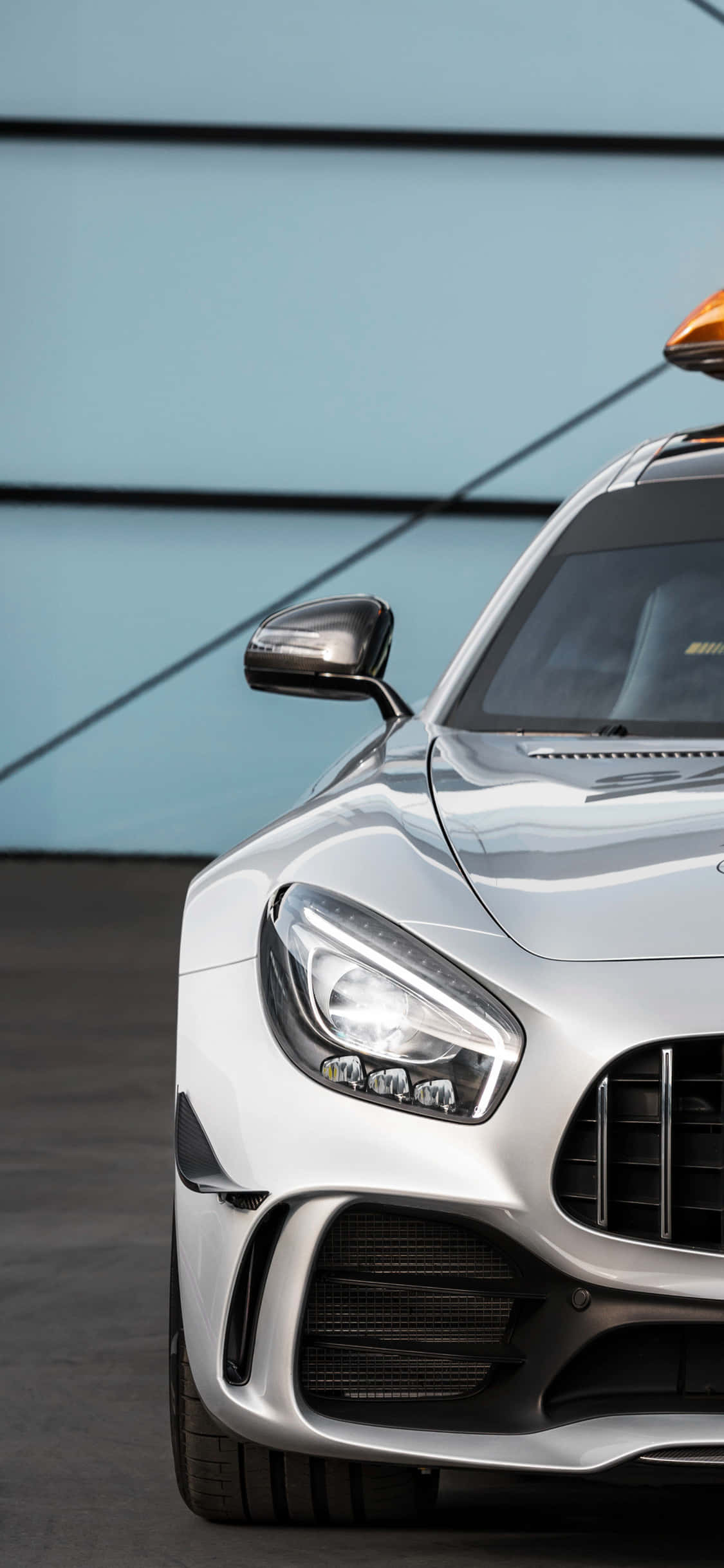 Silver Crop Android Amg Gt-r Φόντο Ταπετσαρία
