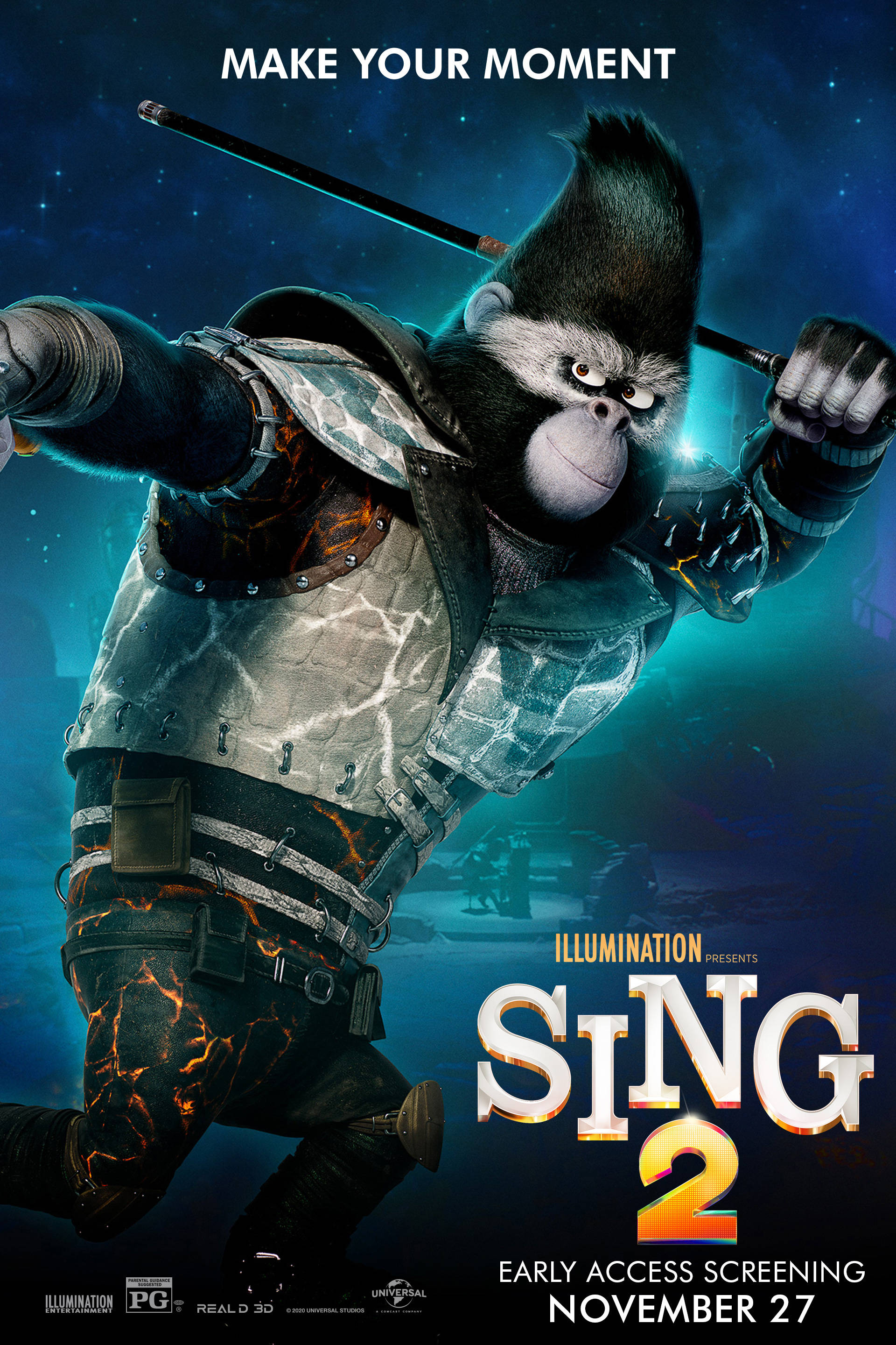 Sing 2: Ο Τζόνι σε Σκληρή Ροκ Εμφάνιση Ταπετσαρία