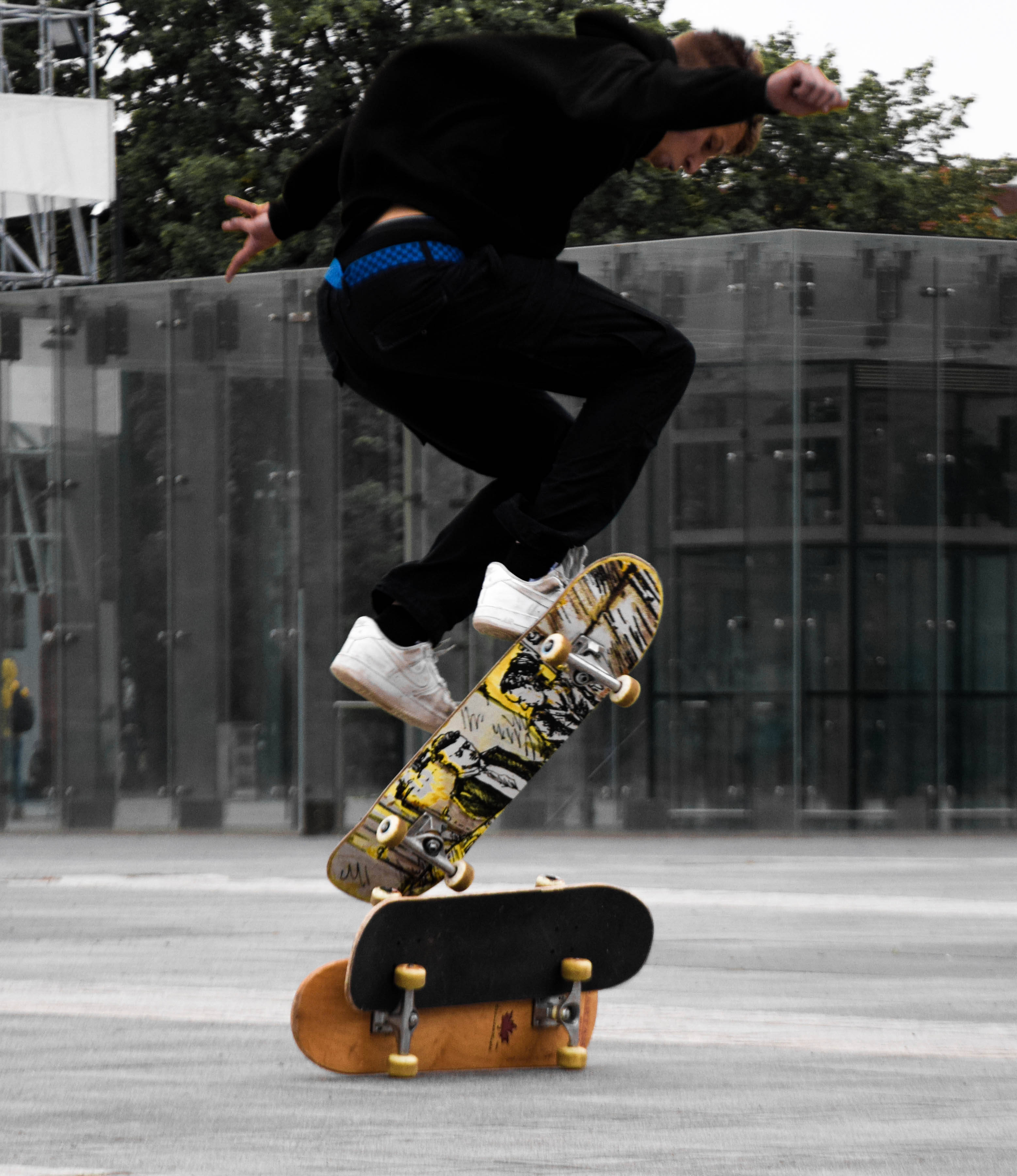 Skateboarder Mid-air Ollie Ταπετσαρία