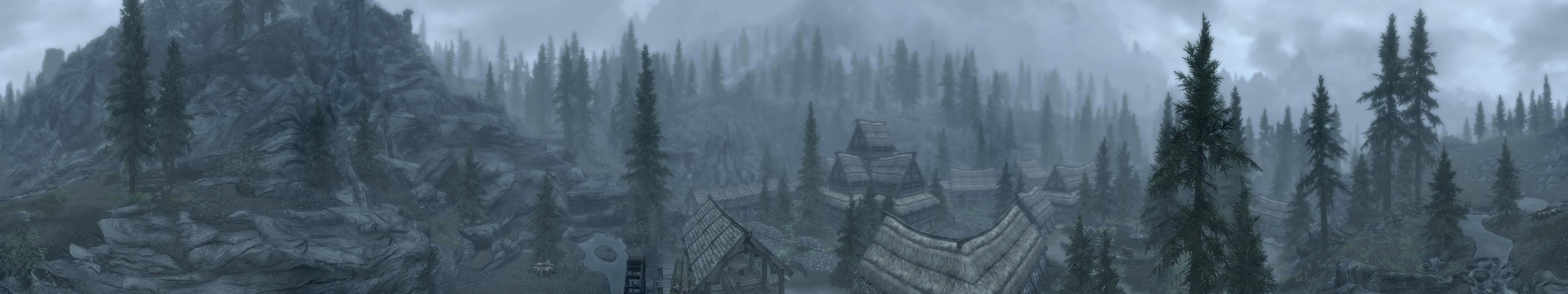 Μαύρο και Γκρι Skyrim Φόντο για Οθόνη Pixel 3 Ταπετσαρία