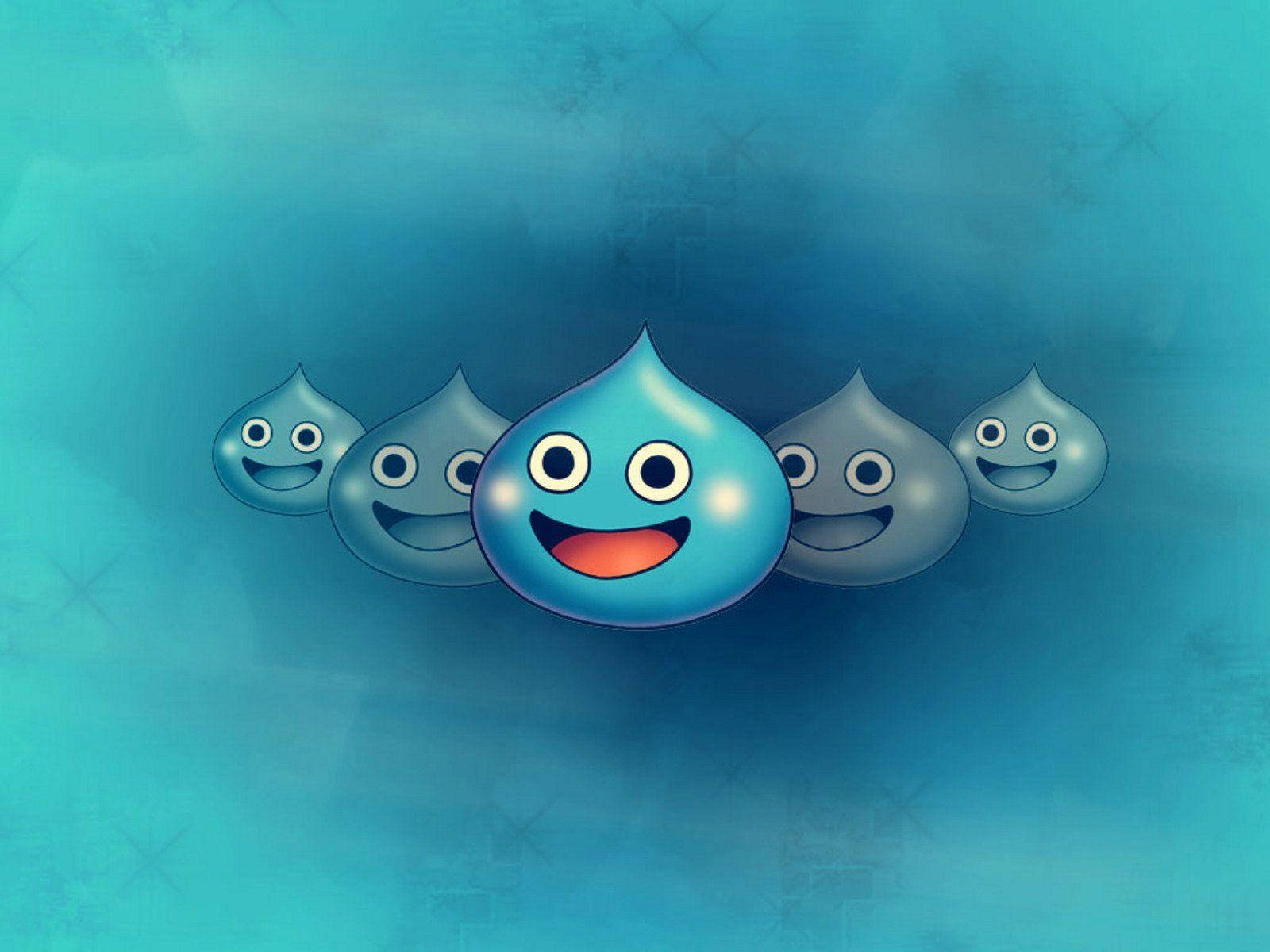 Χαριτωμένο Slime Dragon Quest Ταπετσαρία