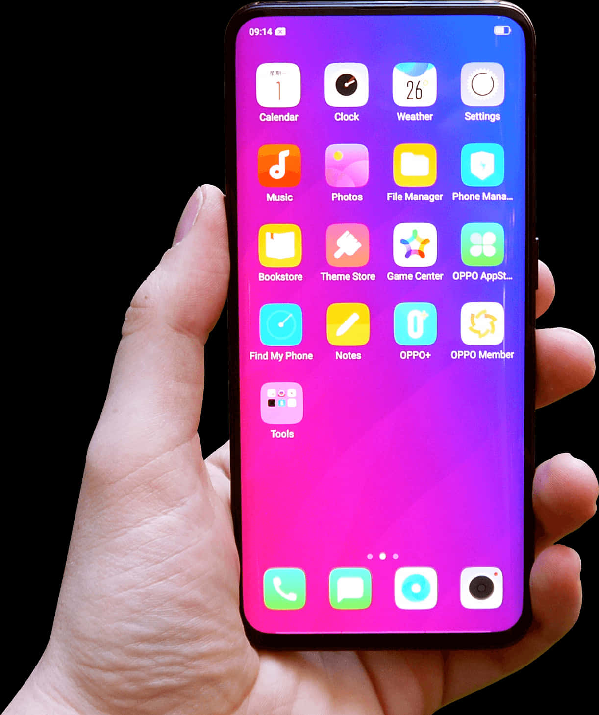 Χέρι που κρατάει smartphone με οθόνη Ταπετσαρία