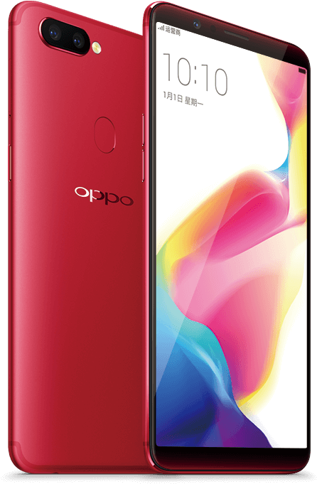 Κόκκινη Οθόνη και Πίσω Όψη Smartphone Oppo Ταπετσαρία