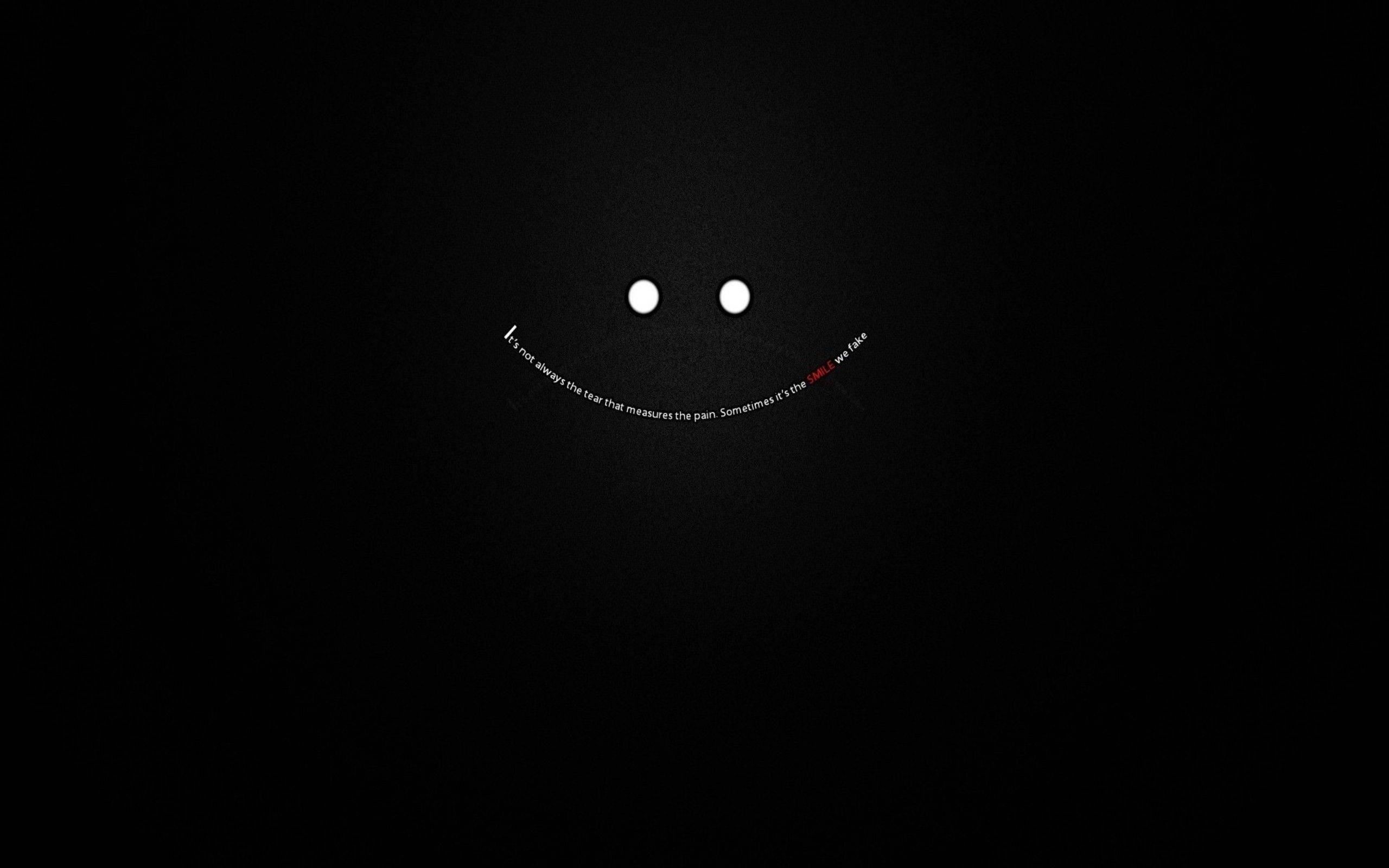 Σκοτεινό Φορητό Υπολογιστή με Smiley και Αποφθέγματα Ταπετσαρία