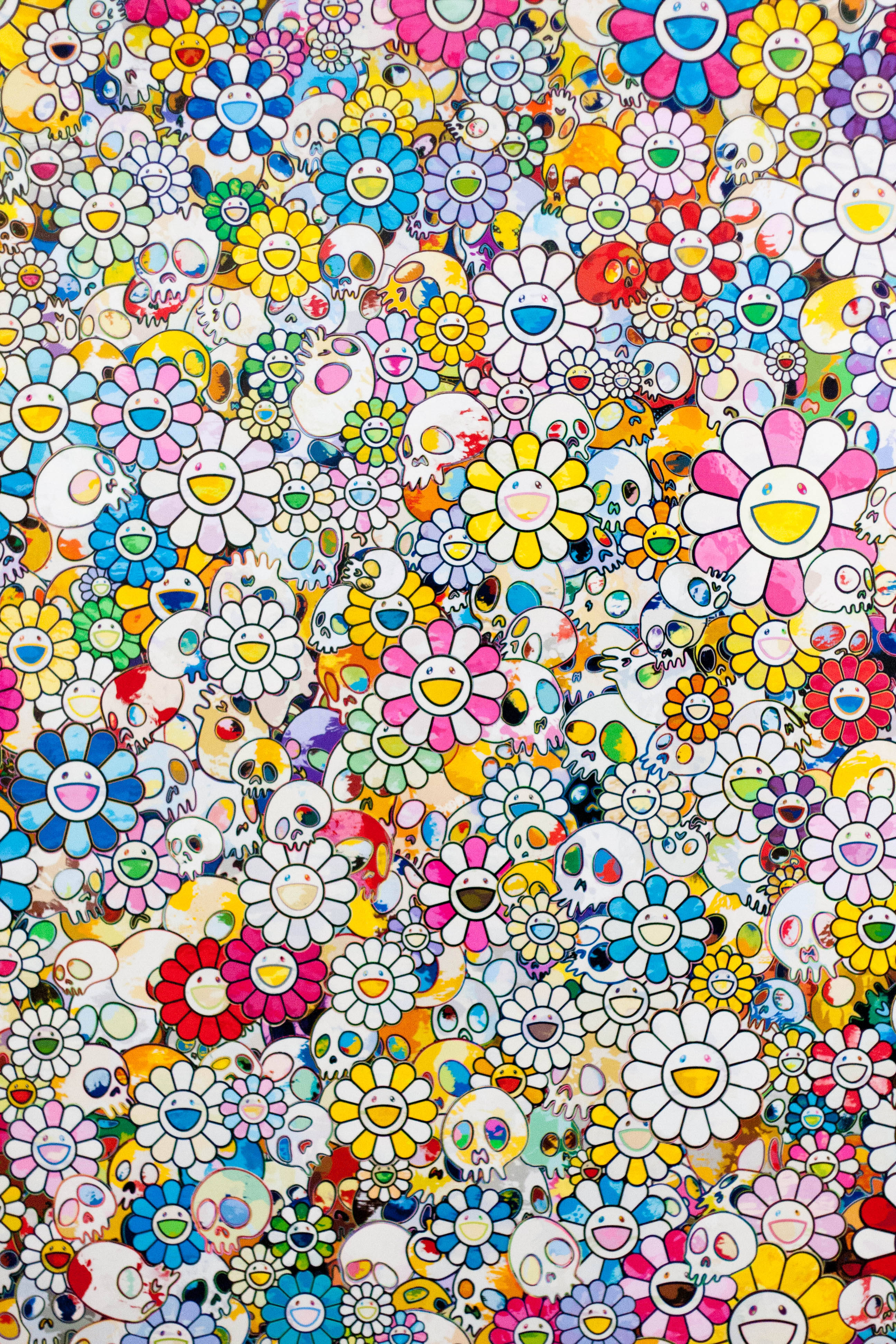 Μεγάλα Smileys Takashi Murakami 4K Ταπετσαρία