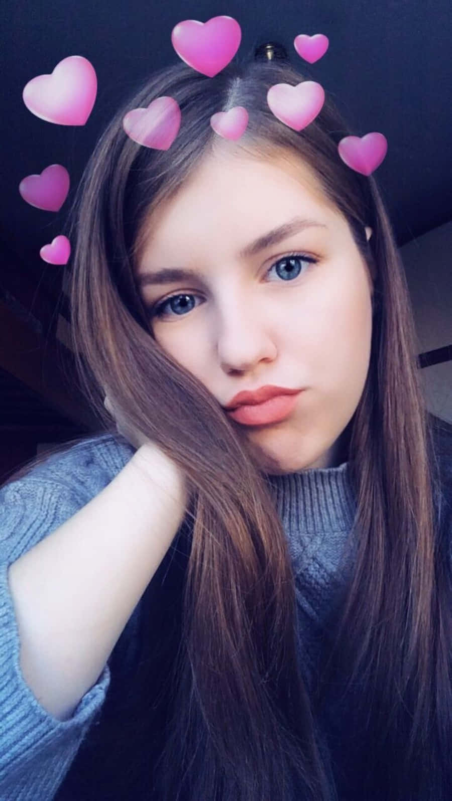 Snapchat Χαριτωμένο Κορίτσι Φωτογραφία Ταπετσαρία