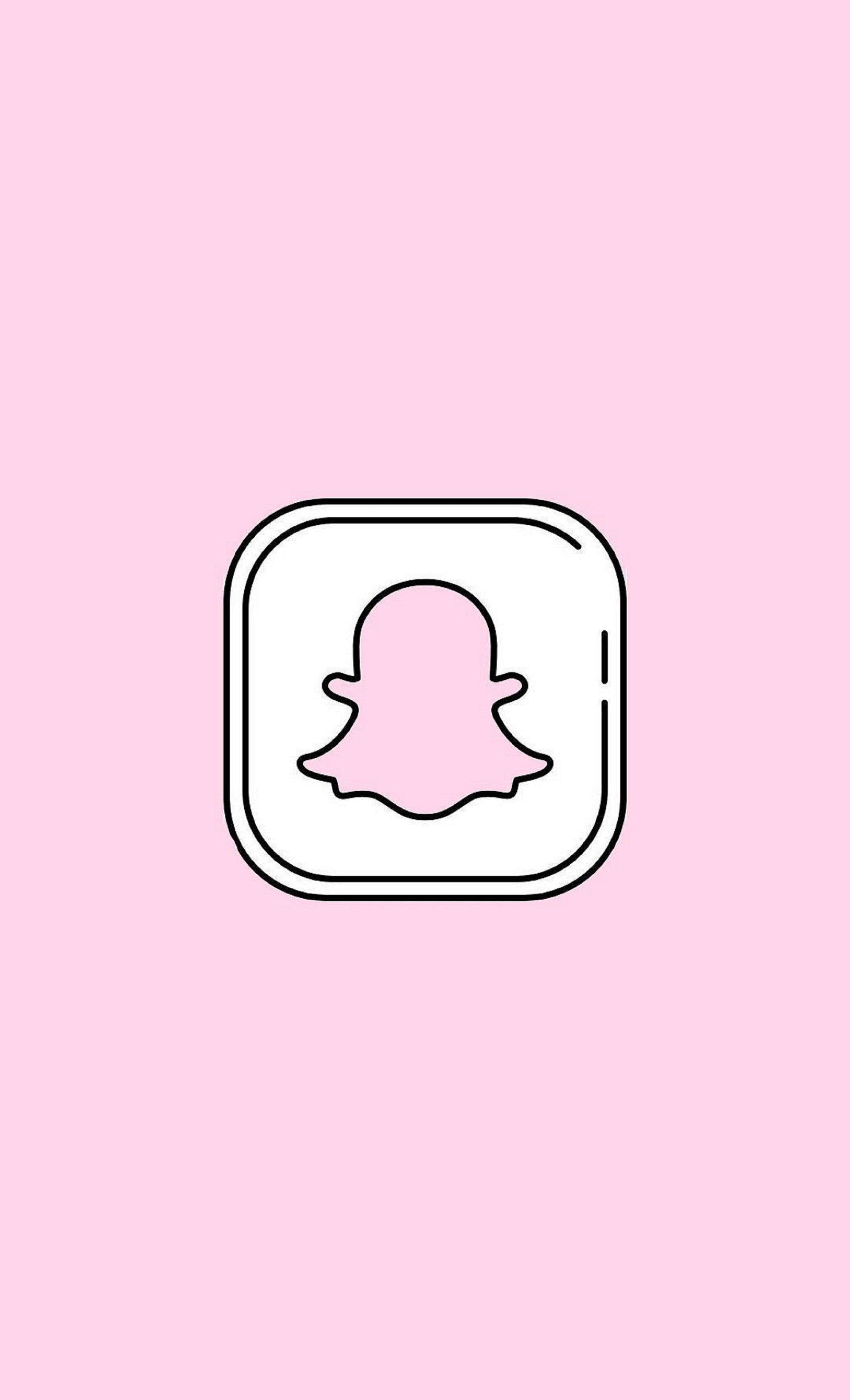 Snapchat Ροζ Εικονίδιο Instagram Ταπετσαρία