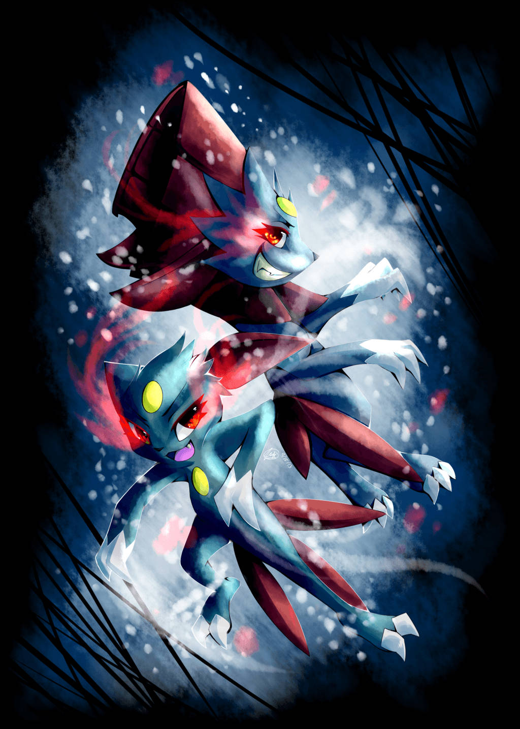 Sneasel και Weavile Ταπετσαρία