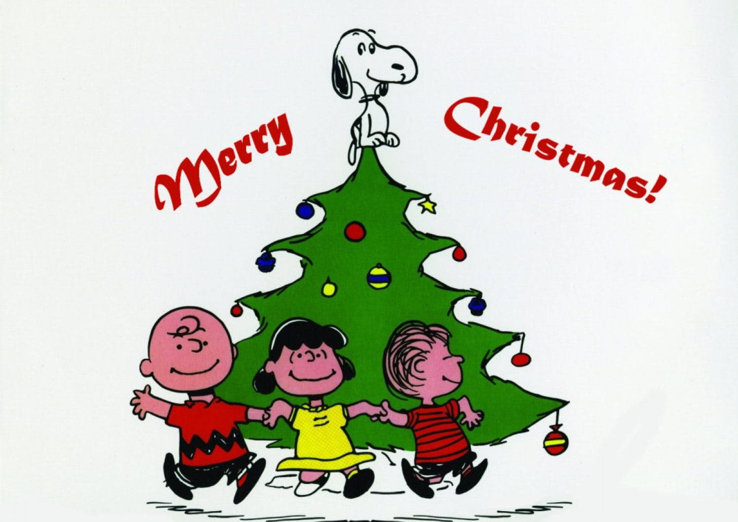 Snoopy στην Κορυφή του Χριστουγεννιάτικου Δέντρου Ταπετσαρία