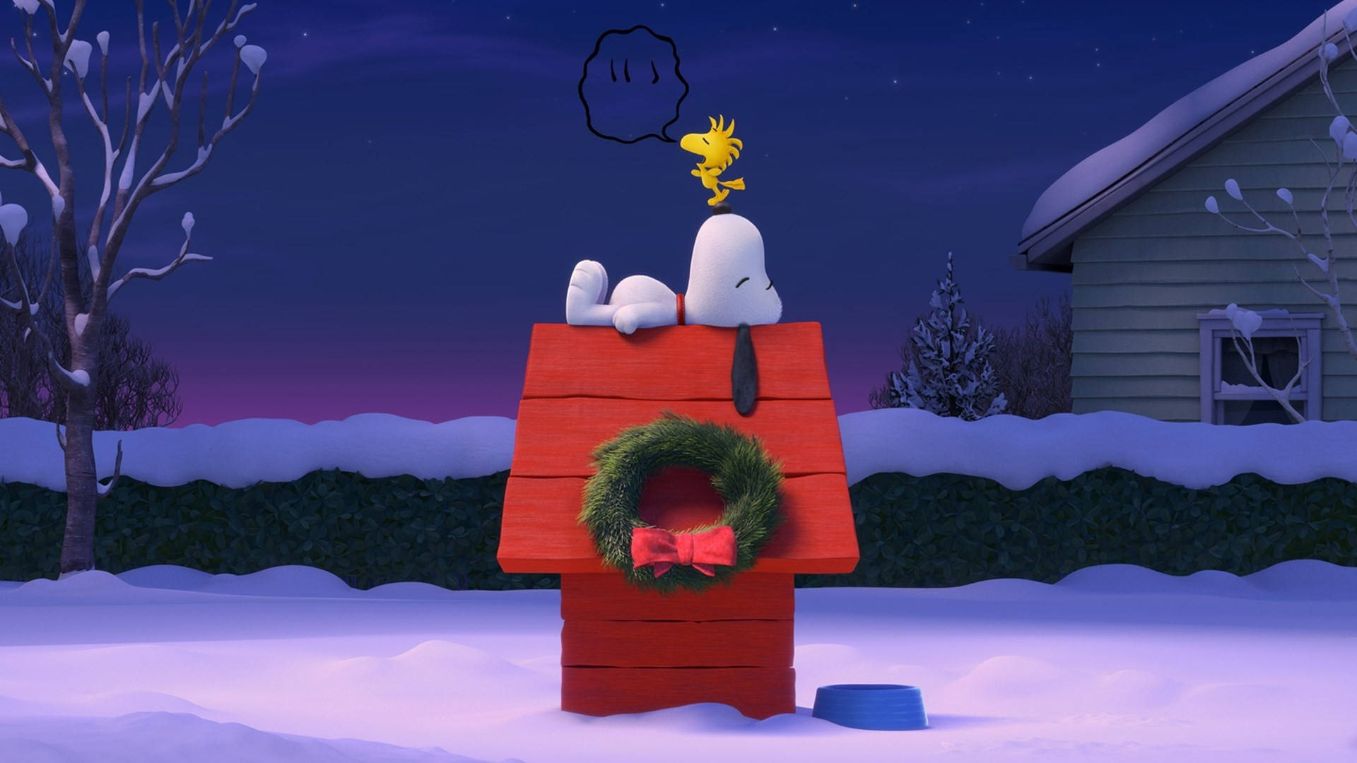 Snoopy Χριστουγεννιάτικο Στεφάνι Σπιτιού Ταπετσαρία