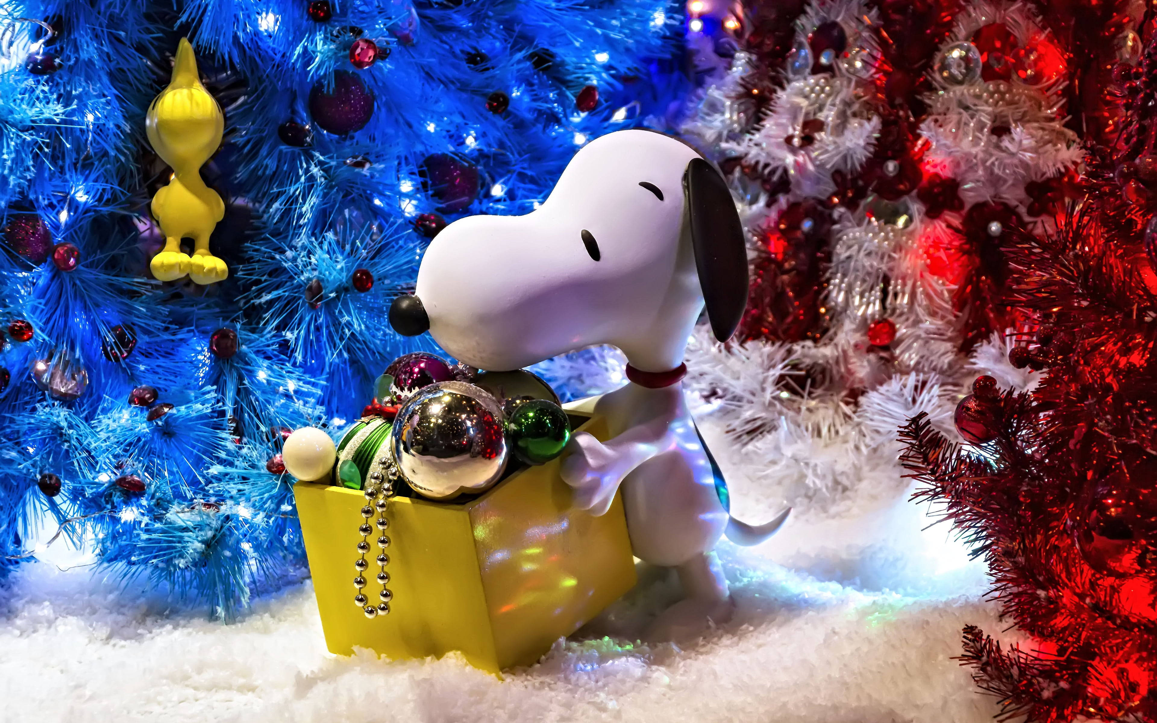 Snoopy Χριστούγεννα 3D Ταπετσαρία