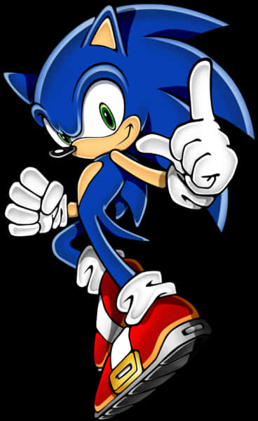 Sonic με Σήμα Καταφατικής Χειρονομίας Ταπετσαρία