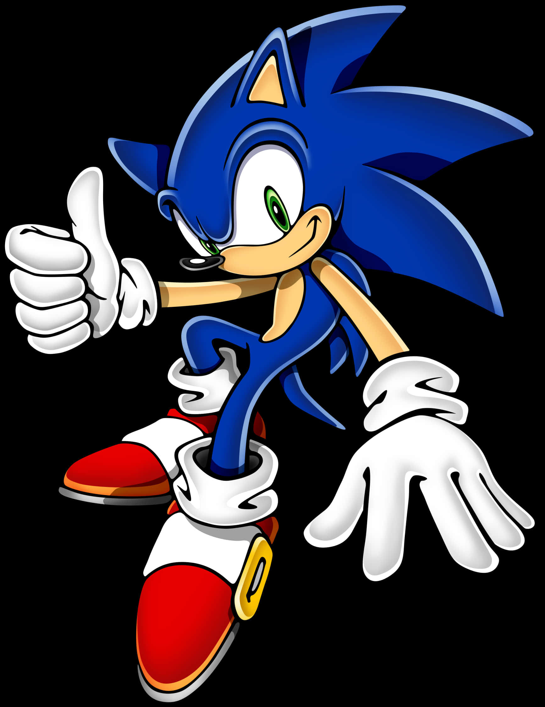 Sonic με σηκωμένο τον αντίχειρα Ταπετσαρία