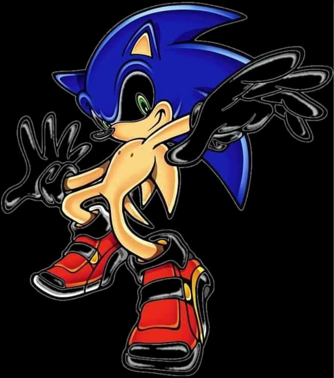Sonic the Hedgehog Κλασική Πόζα Ταπετσαρία