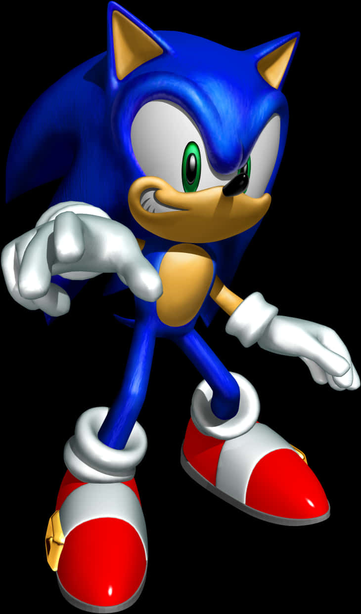 Κλασική πόζα του Sonic The Hedgehog Ταπετσαρία