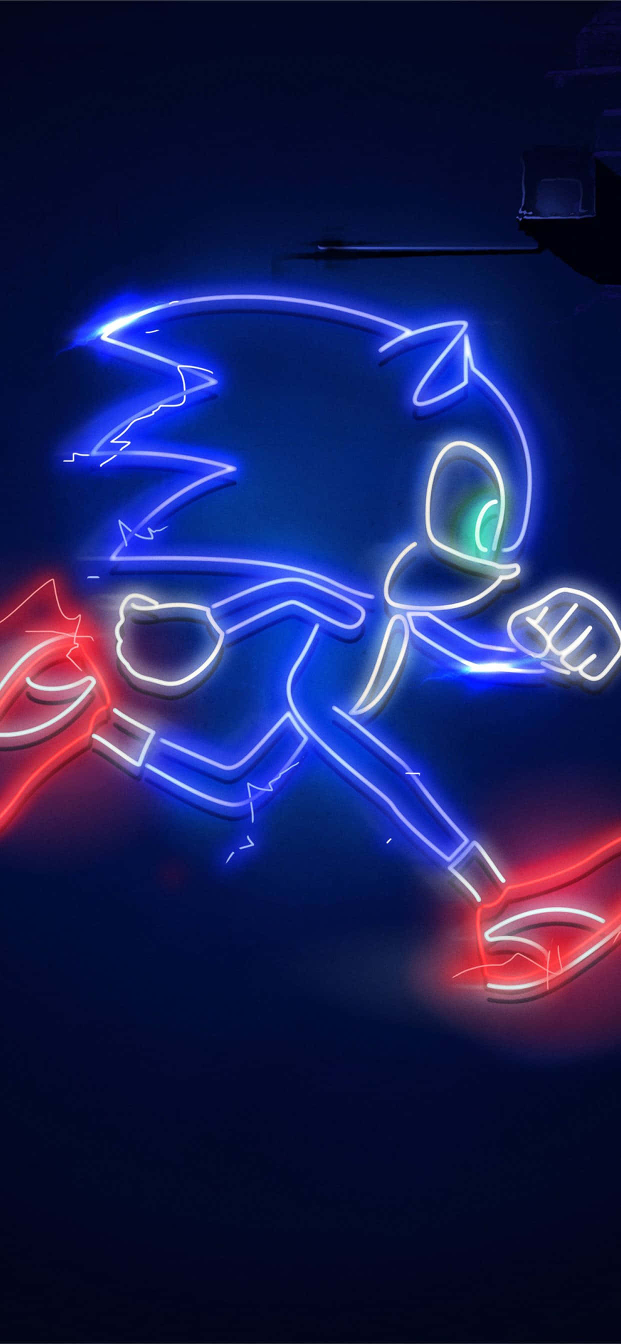 sonic the hedgehog νέον σχέδιο Ταπετσαρία