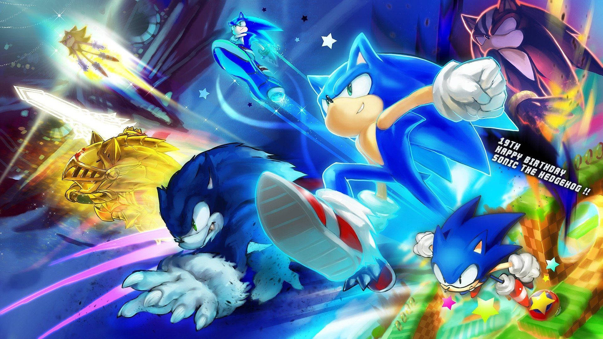 Μια δυνατή και εμβληματική εμφάνιση του Sonic the Hedgehog Ταπετσαρία