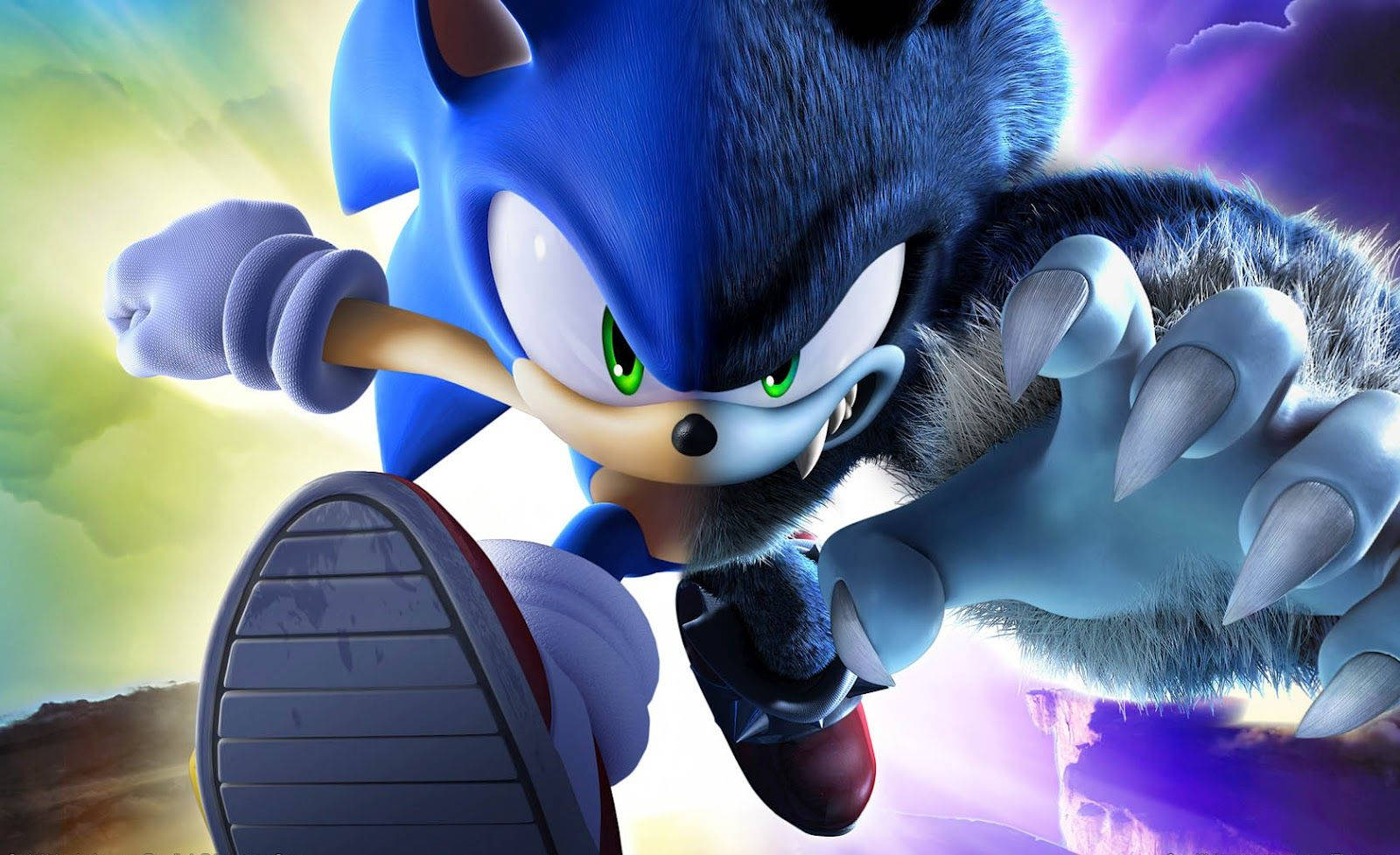 «Επιτάχυνε με τον Sonic the Werehog» Ταπετσαρία