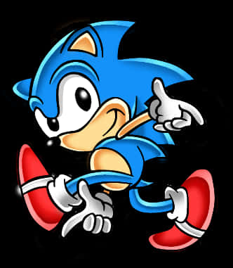 Κλασικός Sonic που Δείχνει Ταπετσαρία